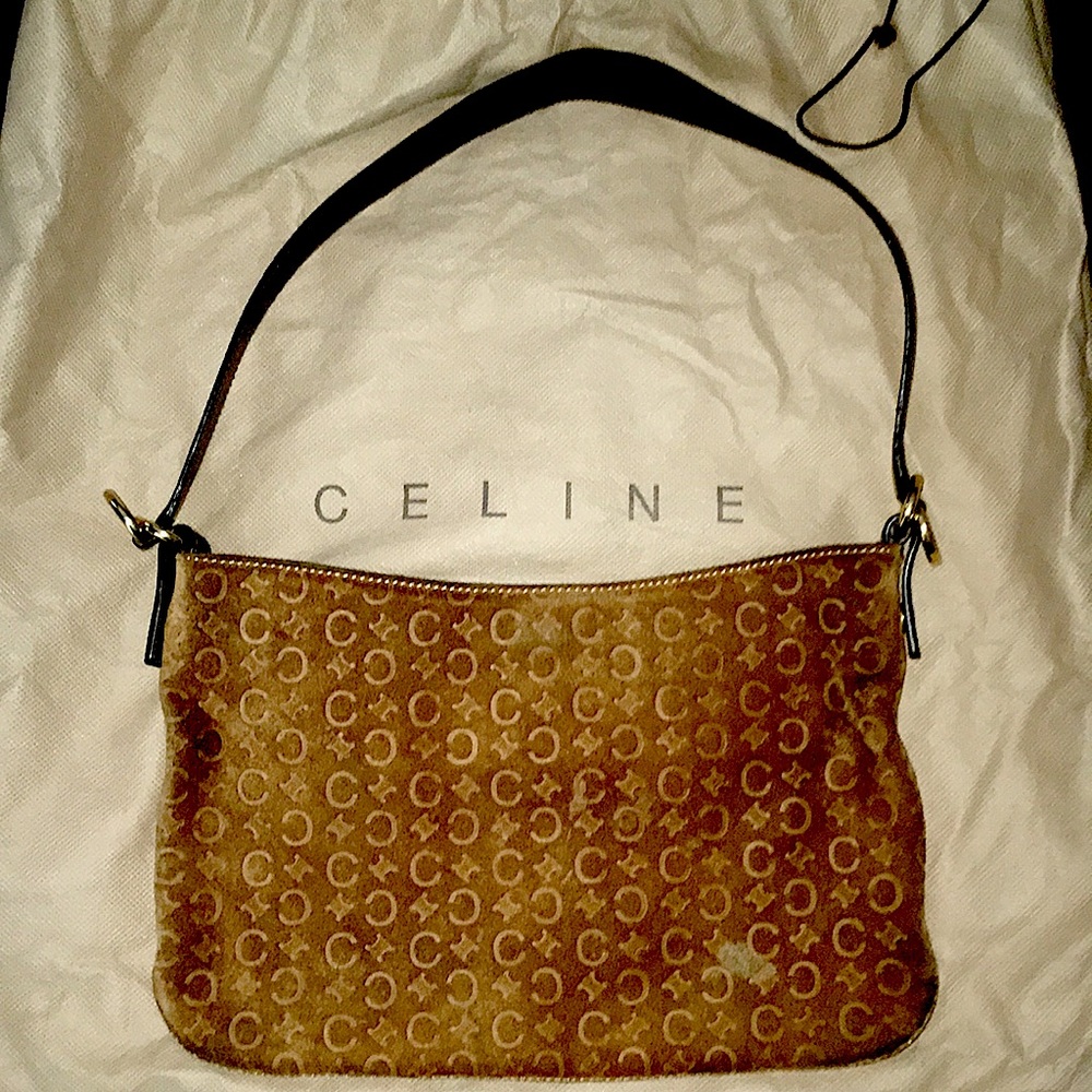 CELINE Italy 🇮🇹 Vintage Suede shoulder bag
